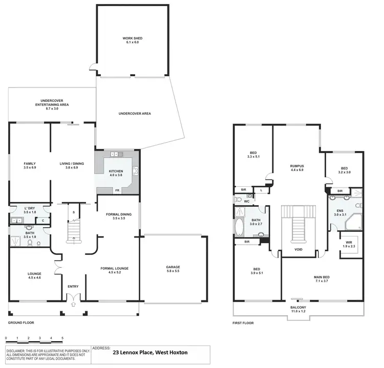 Floorplan of Homely house listing, 23 Lennox Place, West Hoxton NSW 2171