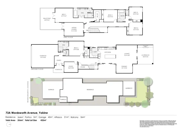 Floorplan of Homely house listing, 73A Wordsworth Avenue, Yokine WA 6060