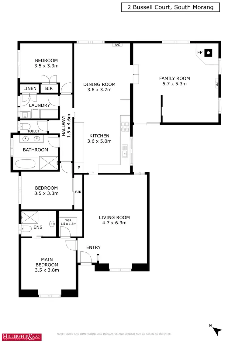 Floorplan of Homely house listing, 2 Bussell Court, South Morang VIC 3752