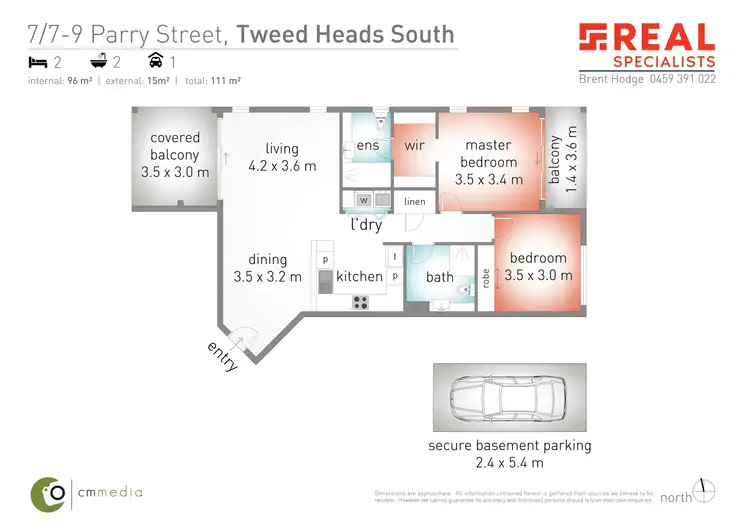 Floorplan of Homely apartment listing, 7/7-9 Parry Street, Tweed Heads South NSW 2486