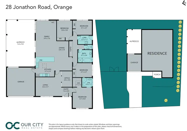 Floorplan of Homely house listing, 28 Jonathon Road, Orange NSW 2800