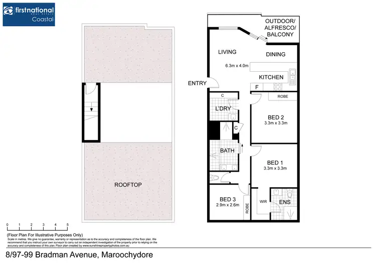 Floorplan of Homely unit listing, 8/97-99 Bradman Avenue, Maroochydore QLD 4558