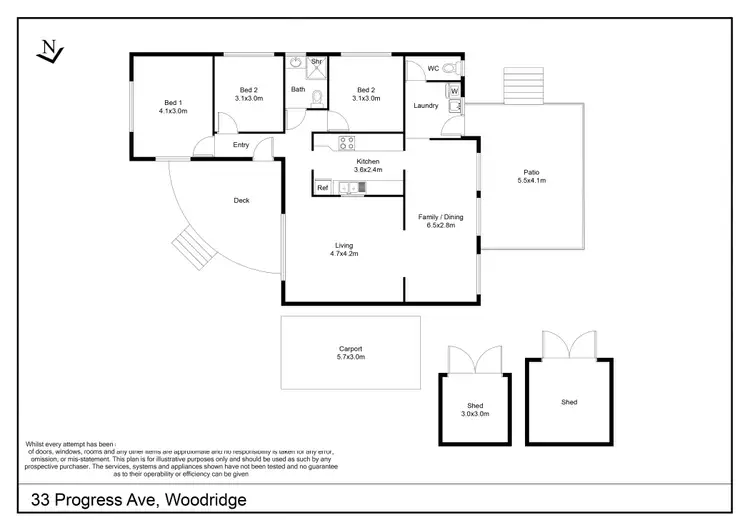 Floorplan of Homely house listing, 33 Progress Avenue, Woodridge QLD 4114
