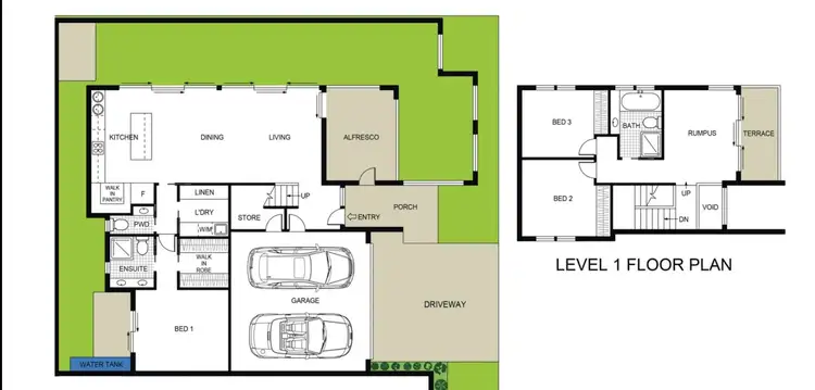 Floorplan of Homely townhouse listing, 2/8 Aurora Close, Mawson ACT 2607