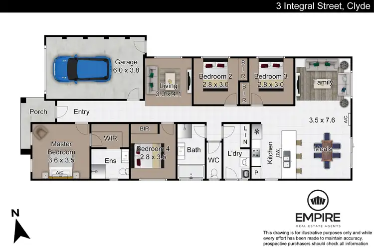 Floorplan of Homely house listing, 3 Integral Street, Clyde VIC 3978