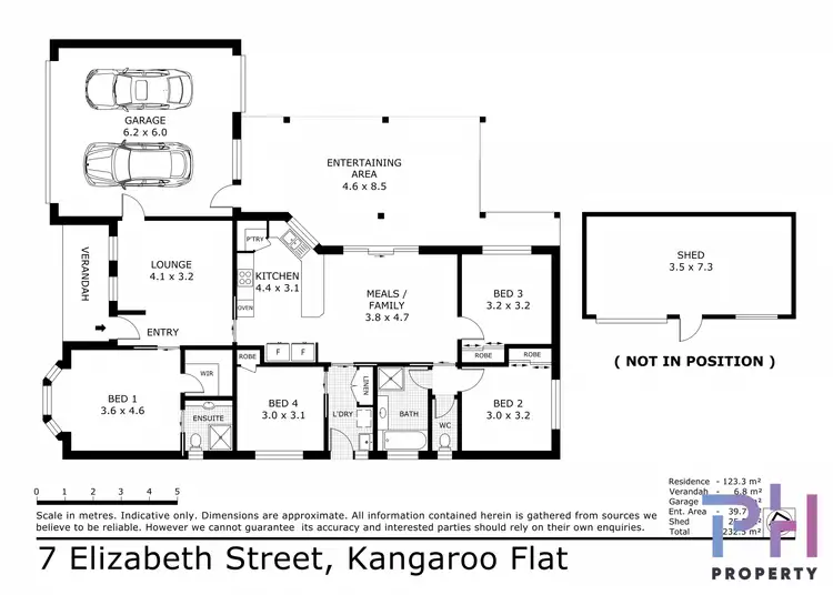 Floorplan of Homely house listing, 7 Elizabeth Street, Kangaroo Flat VIC 3555