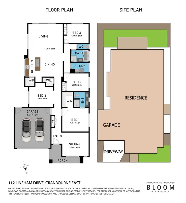 Floorplan of Homely house listing, 112 Lineham Drive, Cranbourne East VIC 3977