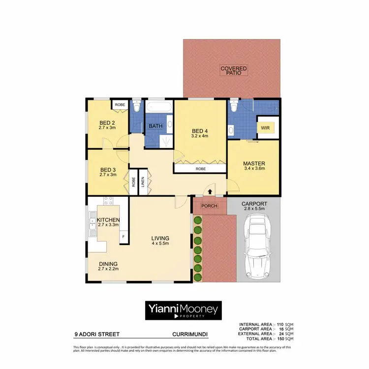 Floorplan of Homely house listing, 9 Adori Street, Currimundi QLD 4551