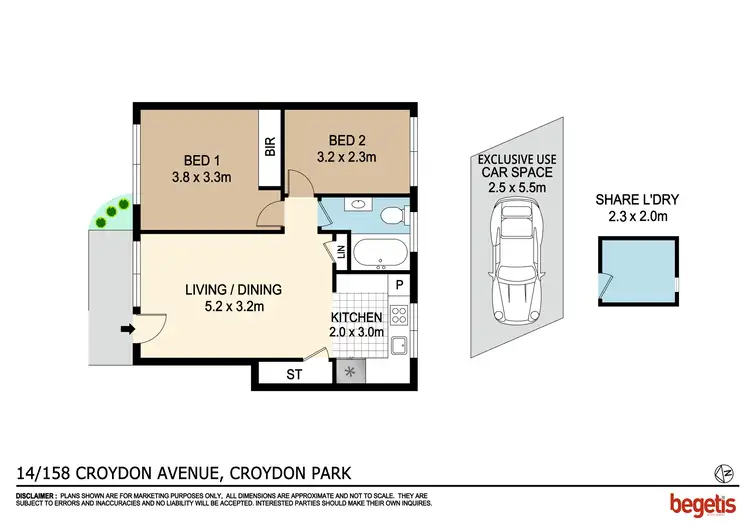 Floorplan of Homely apartment listing, 14/158-160 Croydon Avenue, Croydon Park NSW 2133