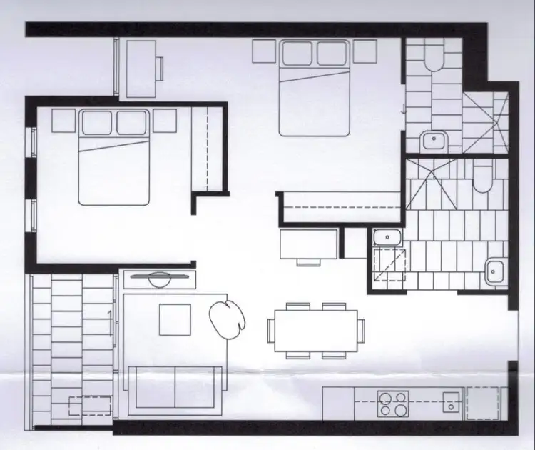 Floorplan of Homely unit listing, 405/525 Rathdowne Street, Carlton VIC 3053