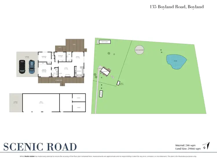 Floorplan of Homely rural property listing, 135 Boyland Road, Boyland QLD 4275