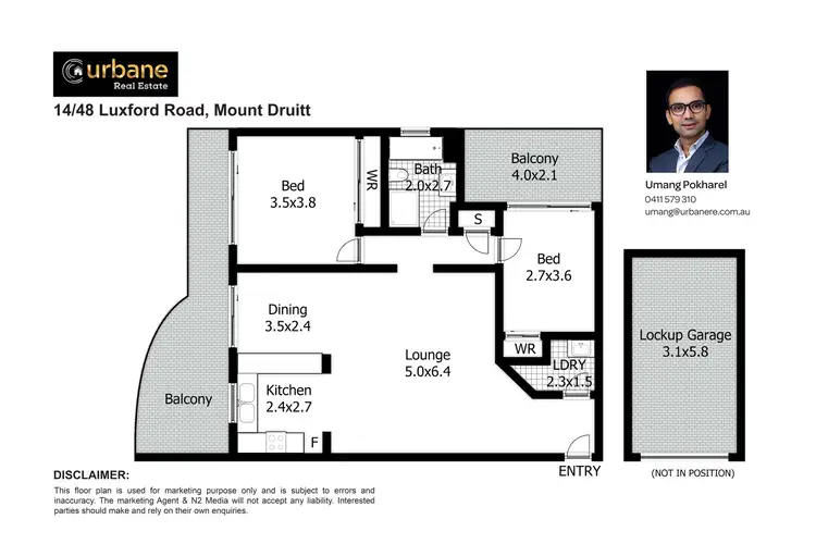 Floorplan of Homely apartment listing, 14/48 Luxford Road, Mount Druitt NSW 2770