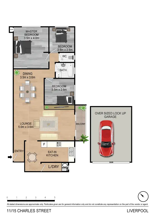 Floorplan of Homely apartment listing, 11/15-17 Charles Street, Liverpool NSW 2170
