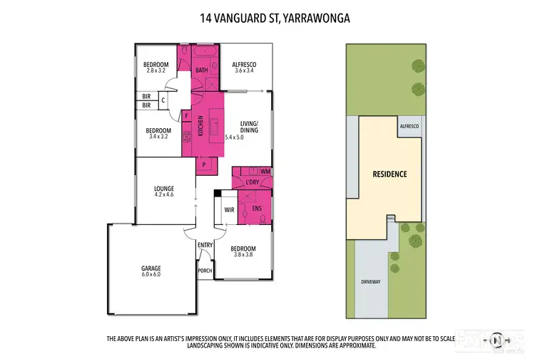 Floorplan of Homely house listing, 14 Vanguard Street, Yarrawonga VIC 3730