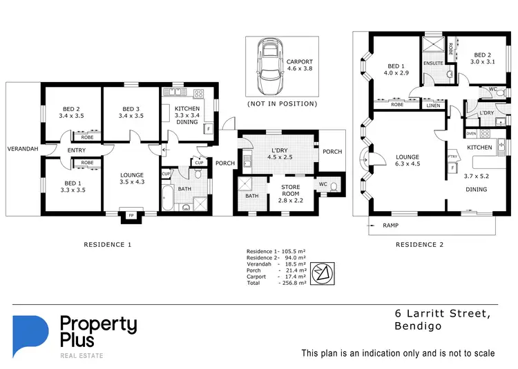 Floorplan of Homely house listing, 6 Larritt Street, Bendigo VIC 3550