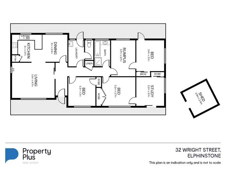 Floorplan of Homely house listing, 32 Wright Street, Elphinstone VIC 3448