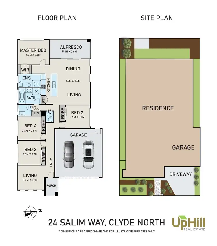 Floorplan of Homely house listing, 24 Salim Way, Clyde North VIC 3978