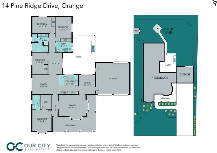 Floorplan of Homely house listing, 14 Pine Ridge Drive, Orange NSW 2800
