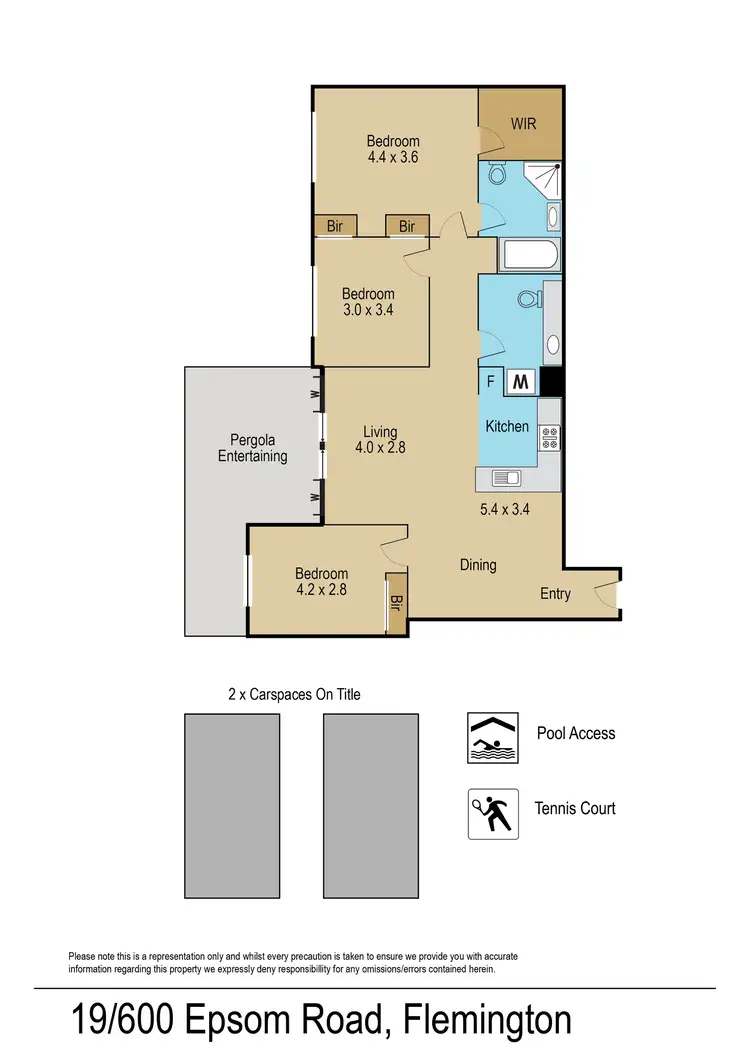Floorplan of Homely apartment listing, 19/600 Epsom Road, Flemington VIC 3031