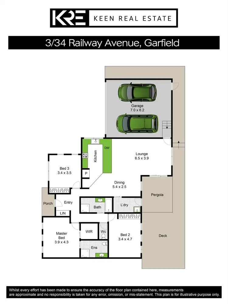 Floorplan of Homely unit listing, 3/34 Railway Avenue, Garfield VIC 3814