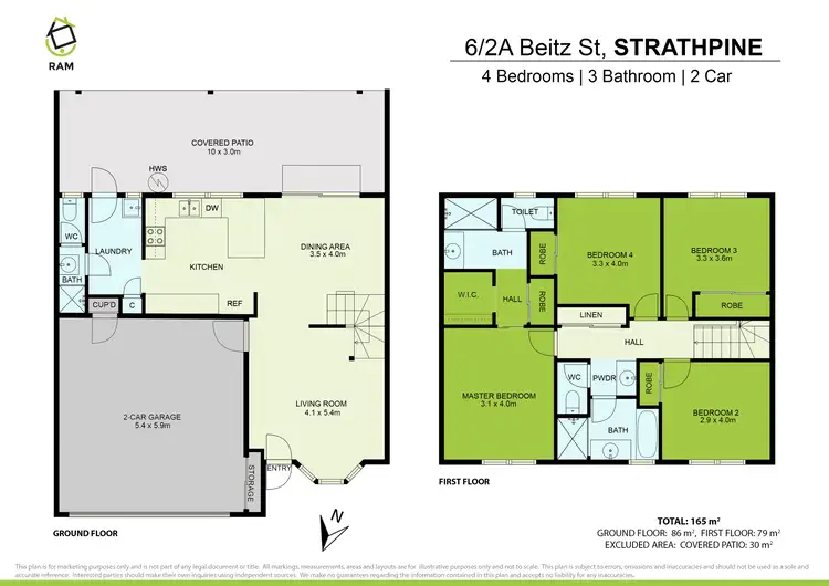 Floorplan of Homely townhouse listing, 6/2 Beitz Street, Strathpine QLD 4500