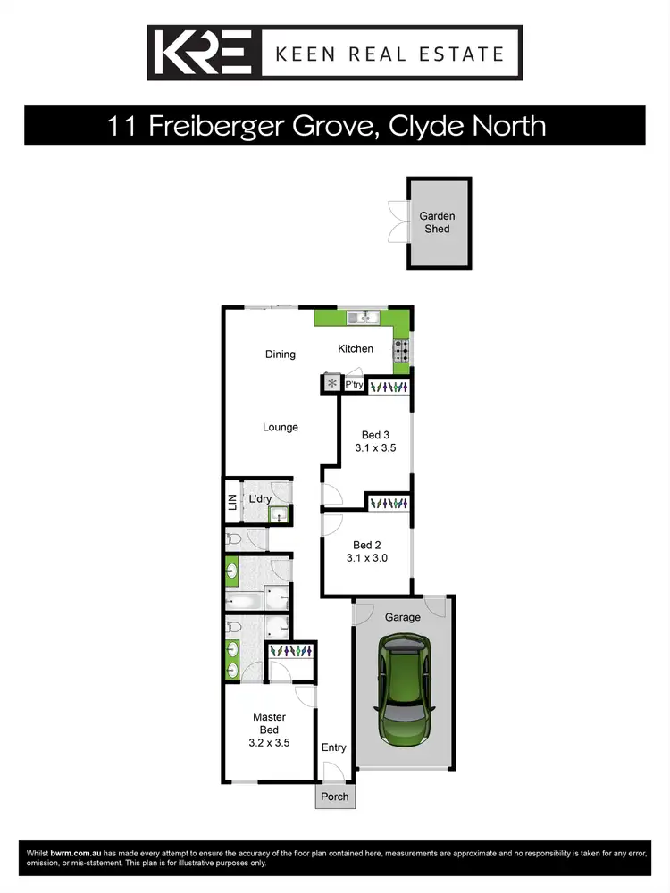 Floorplan of Homely house listing, 11 Freiberger Grove, Clyde North VIC 3978