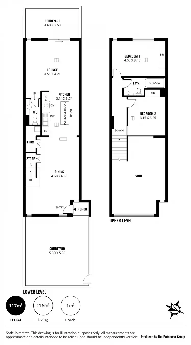 Floorplan of Homely townhouse listing, 49/237 Wakefield Street, Adelaide SA 5000