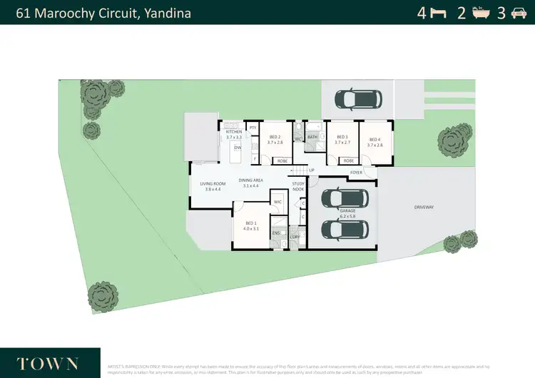 Floorplan of Homely house listing, 61 Maroochy Circuit, Yandina QLD 4561