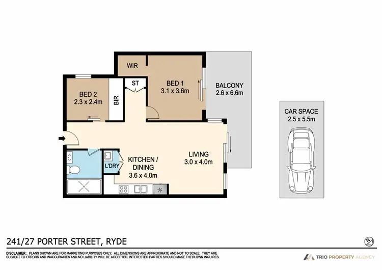 Floorplan of Homely apartment listing, 241/27 Porter Street, Ryde NSW 2112