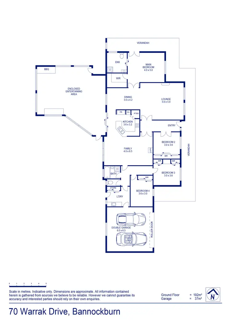 Floorplan of Homely house listing, 70 Warrak Drive, Bannockburn VIC 3331