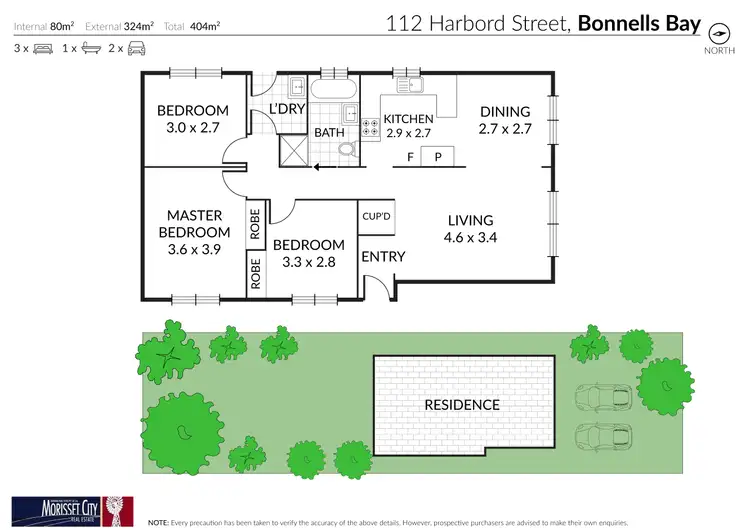 Floorplan of Homely house listing, 112 Harbord Street, Bonnells Bay NSW 2264