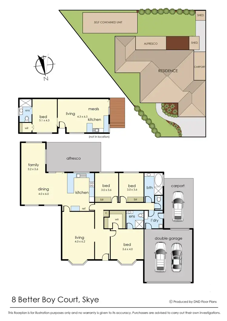 Floorplan of Homely house listing, 8 Better Boy Court, Skye VIC 3977