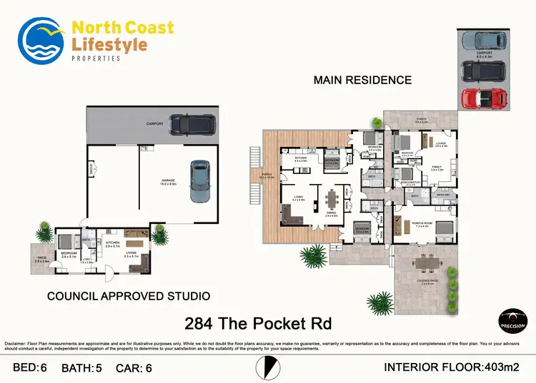 Floorplan of Homely rural property listing, 284 The Pocket Road, The Pocket NSW 2483
