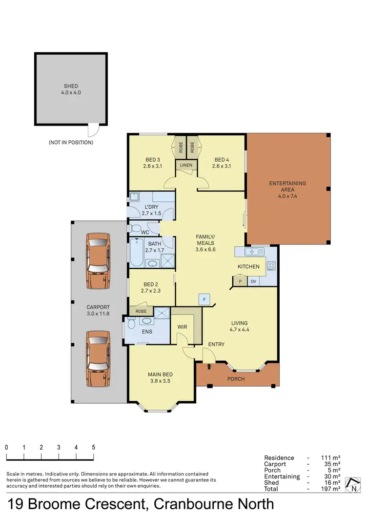 Floorplan of Homely house listing, 19 Broome Crescent, Cranbourne North VIC 3977