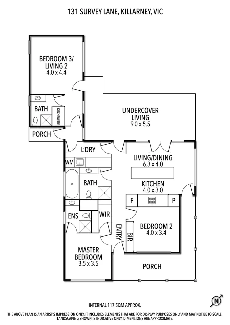 Floorplan of Homely rural property listing, 131 Survey Lane, Killarney VIC 3283