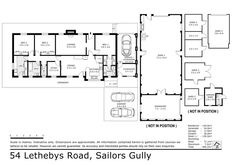 Floorplan of Homely house listing, 54 Lethebys Road, Sailors Gully VIC 3556