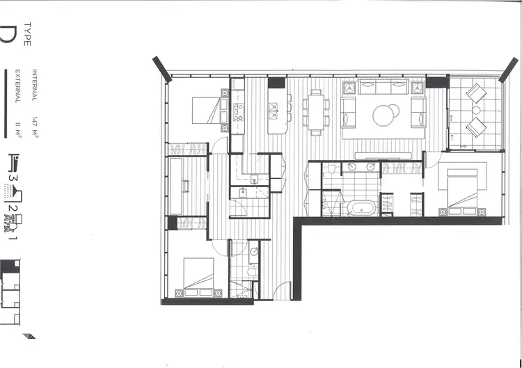 Floorplan of Homely apartment listing, 8 George Avenue, Broadbeach QLD 4218