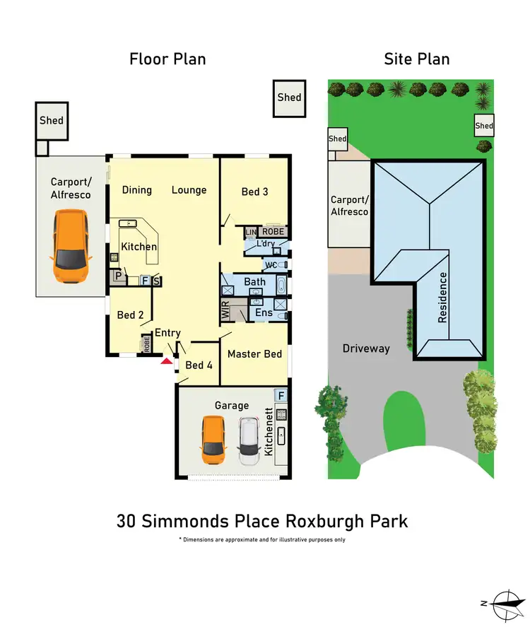 Floorplan of Homely house listing, 30 Simmonds Place, Roxburgh Park VIC 3064
