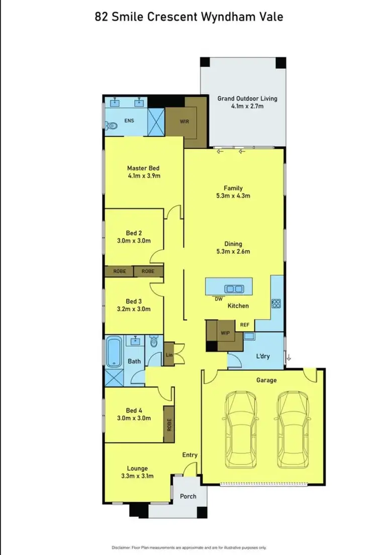 Floorplan of Homely house listing, 82 Smile Crescent, Wyndham Vale VIC 3024