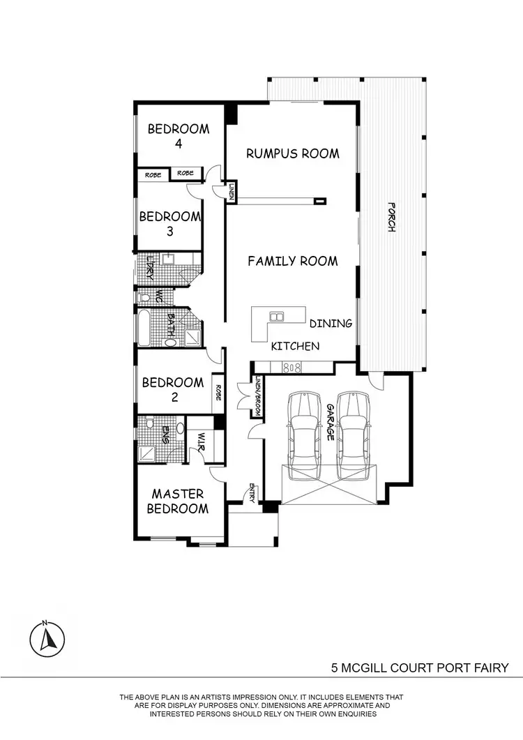 Floorplan of Homely house listing, 5 McGill Court, Port Fairy VIC 3284