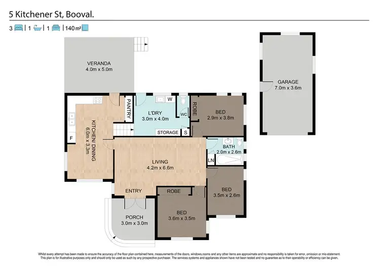 Floorplan of Homely house listing, 5 Kitchener Street, Booval QLD 4304