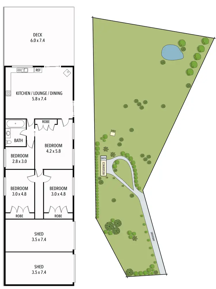 Floorplan of Homely house listing, 1094 Tabletop Road, Tolmie VIC 3723