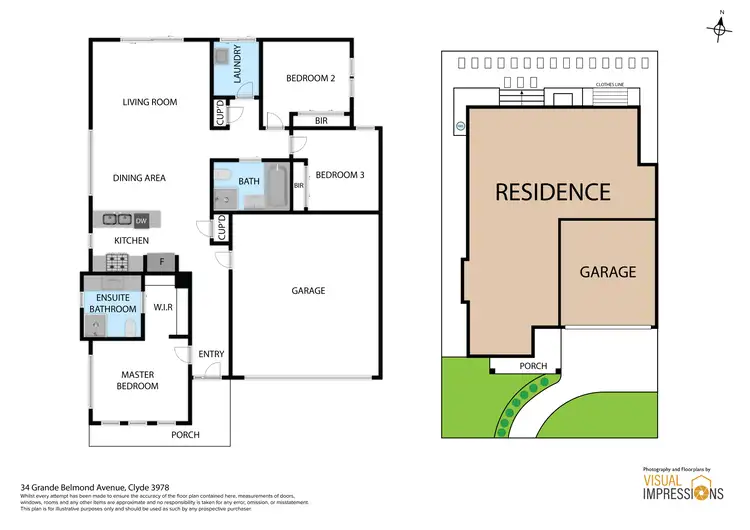 Floorplan of Homely house listing, 34 Grande Belmond Avenue, Clyde VIC 3978