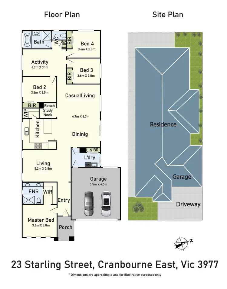 Floorplan of Homely house listing, 23 Starling Street, Cranbourne East VIC 3977