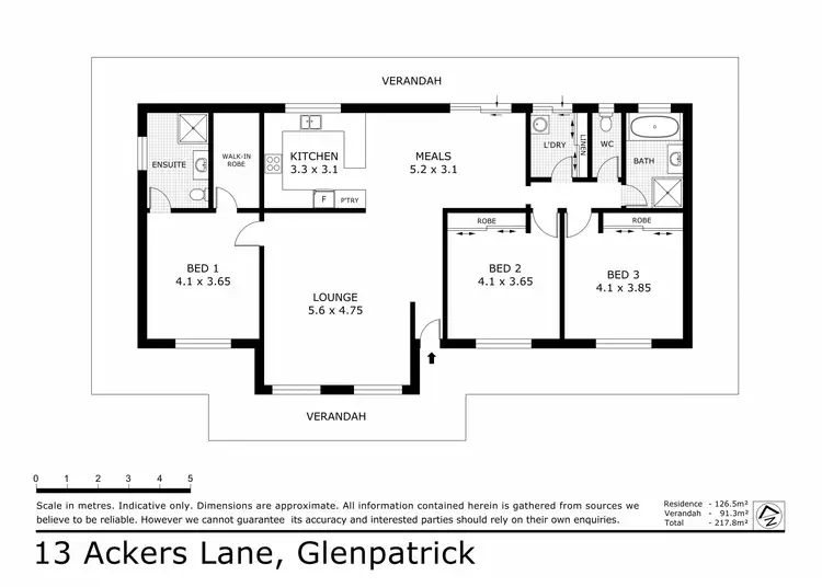 Floorplan of Homely house listing, 13 Ackers Lane, Glenpatrick VIC 3469