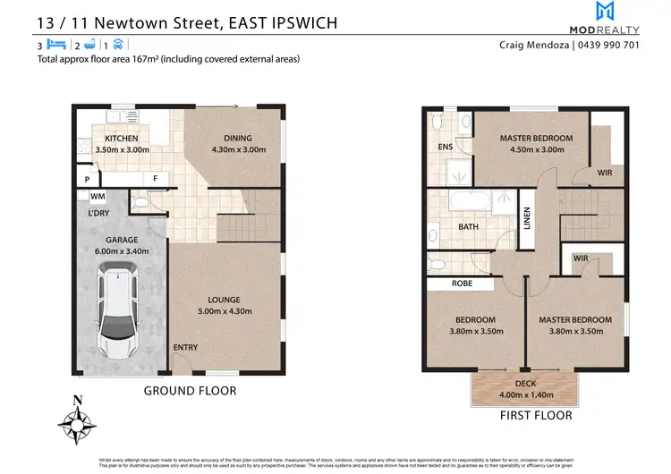 Floorplan of Homely townhouse listing, 13/11 Newtown Street, East Ipswich QLD 4305