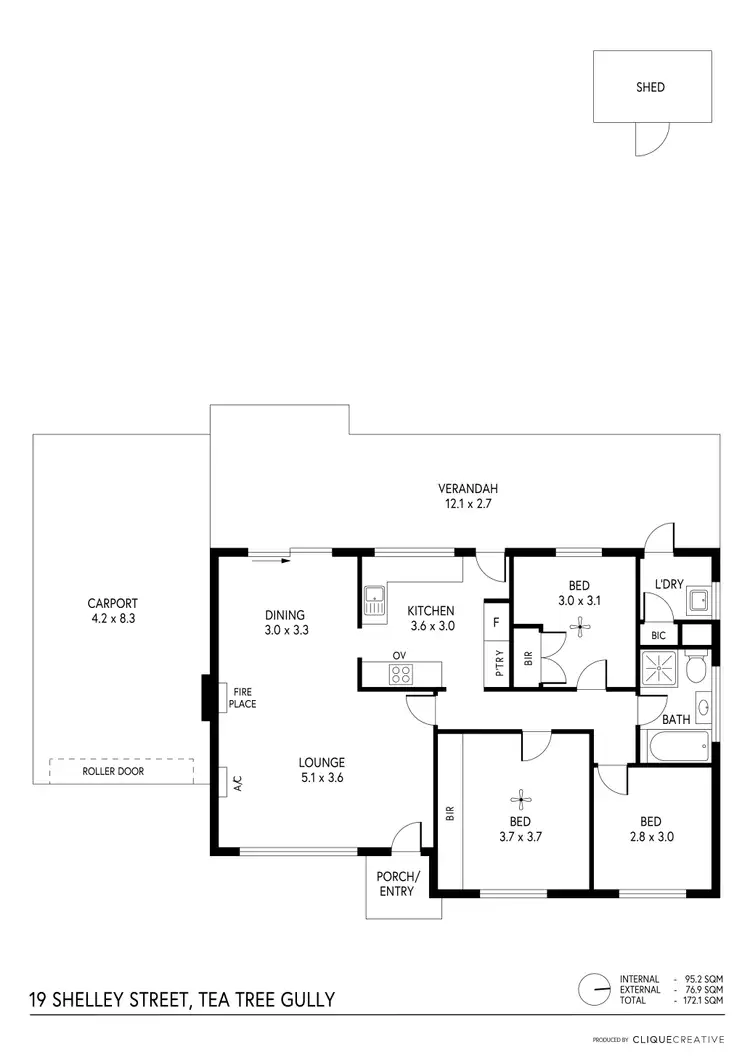 Floorplan of Homely house listing, 19 Shelley Street, Tea Tree Gully SA 5091