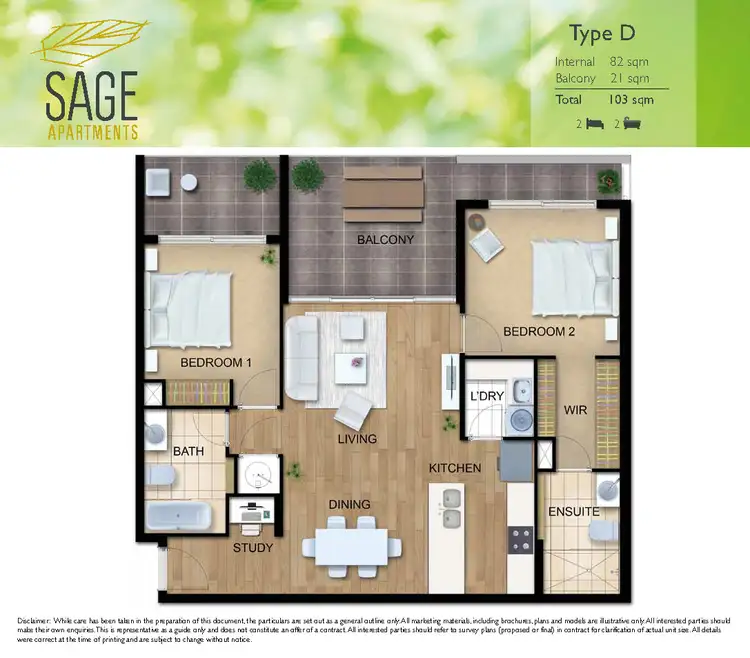 Floorplan of Homely apartment listing, 3106/31 Bourton Road, Merrimac QLD 4226