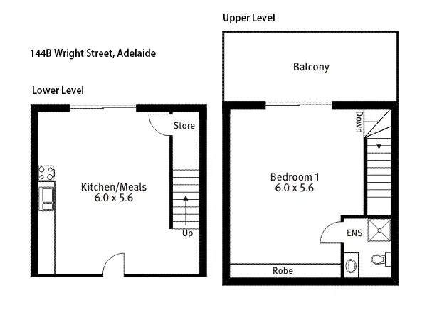 Floorplan of Homely unit listing, 144B Wright Street, Adelaide SA 5000