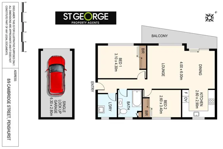 Floorplan of Homely apartment listing, 8/9 Cambridge Street, Penshurst NSW 2222